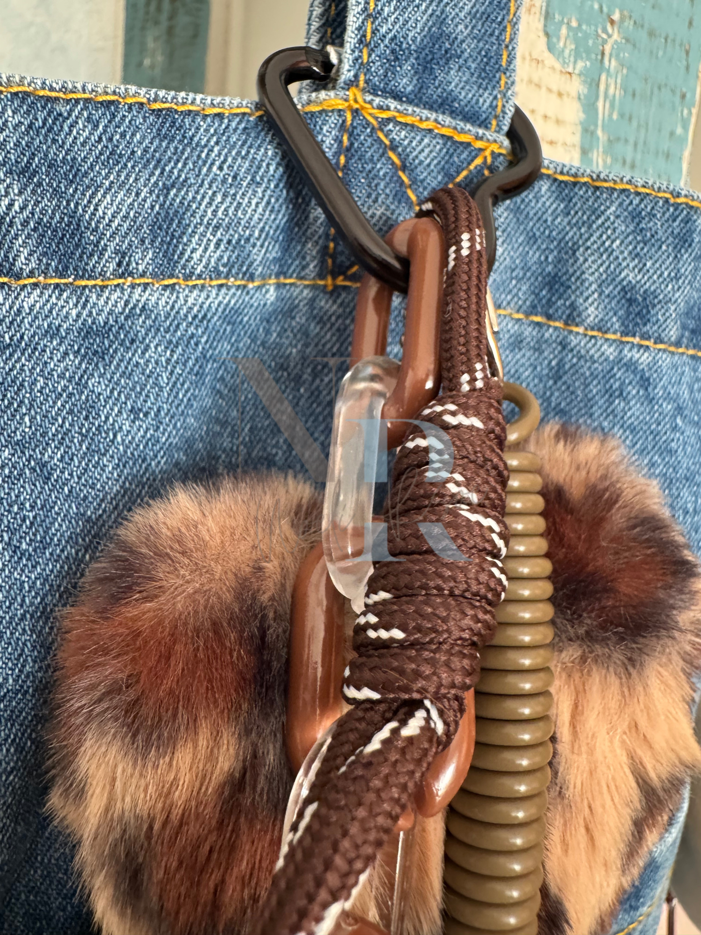 Grigri de Bolso y Llavero Corazón Leopardo