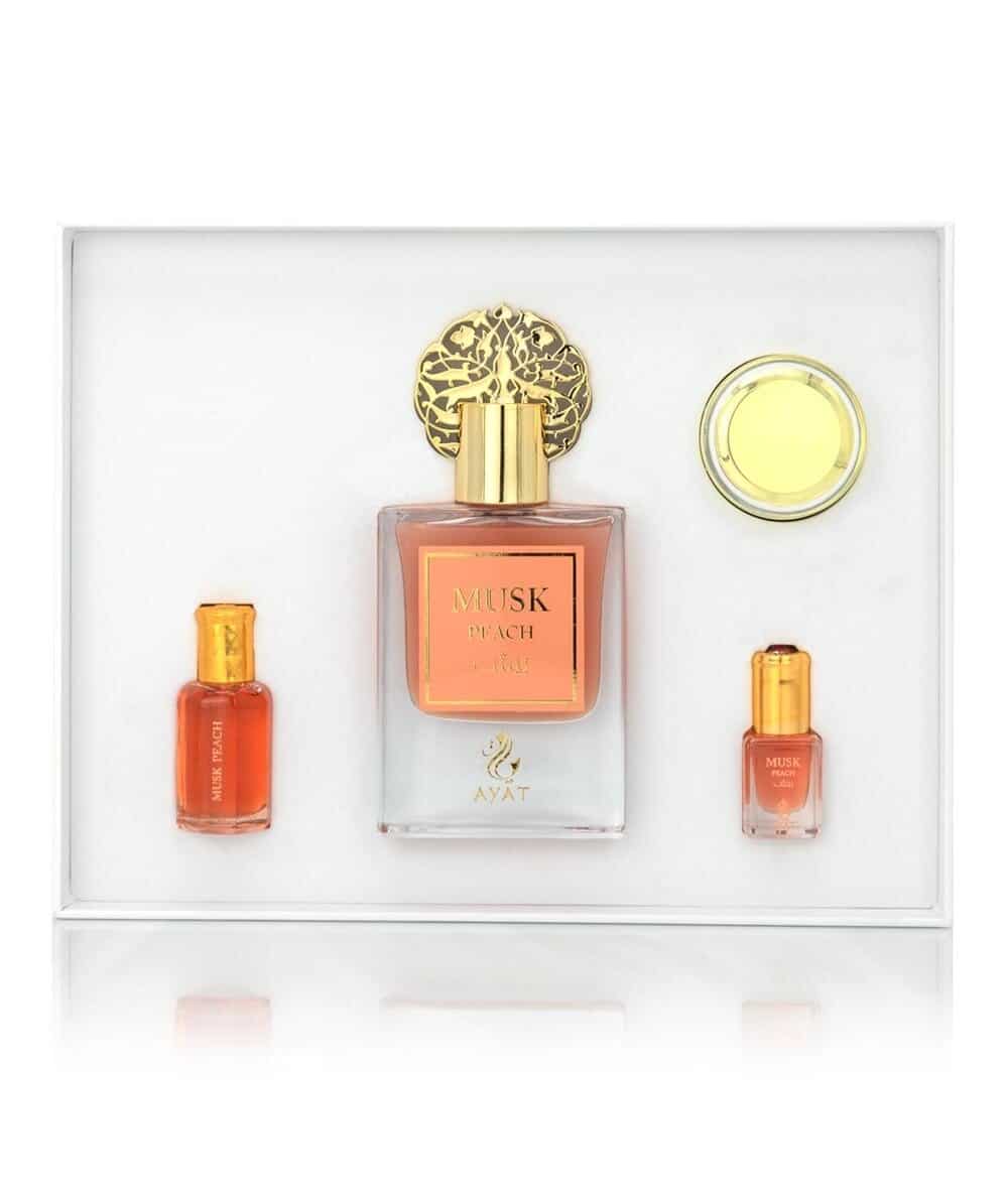 Coffret Eau de Parfum Musk Peach – Ayat Perfumes