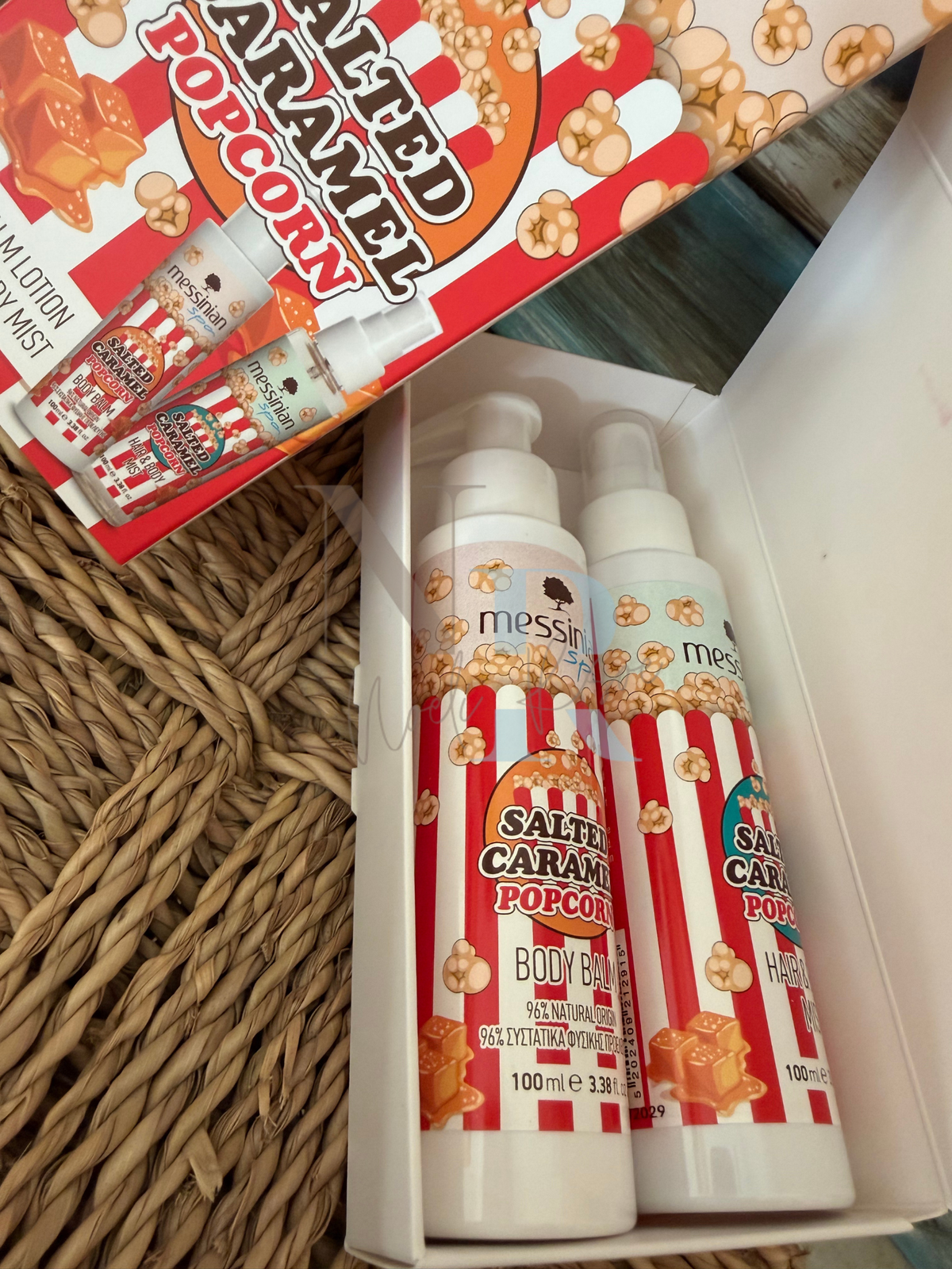 Set de regalo Palomitas de caramelo salado Messinian Spa